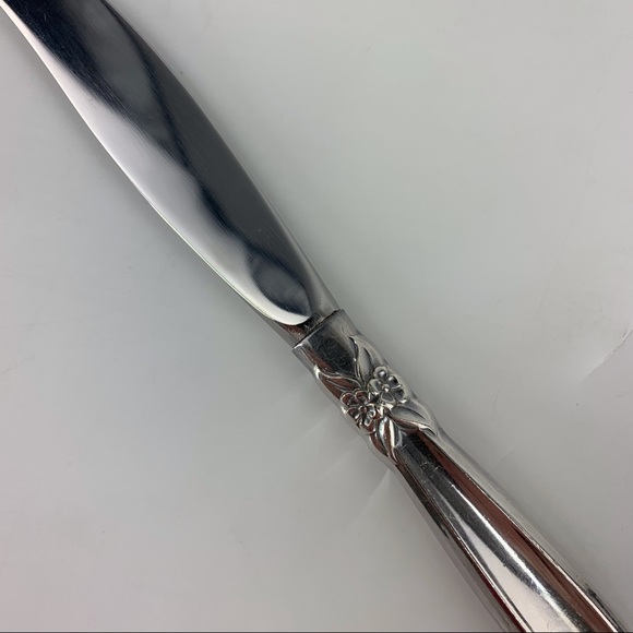 2/$20 1847 Rogers Bros IS 1965 Vintage Silver Plate Garland Pattern Dinner Knife - Picture 9 of 11